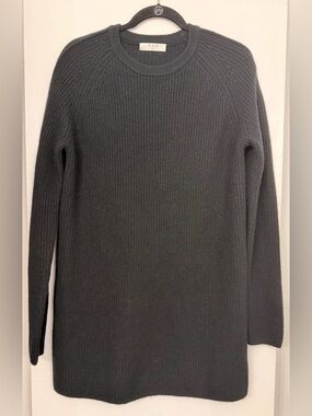 OGD One Grey Day Black Cashmere Long Sleeve Dress Size Est. Large